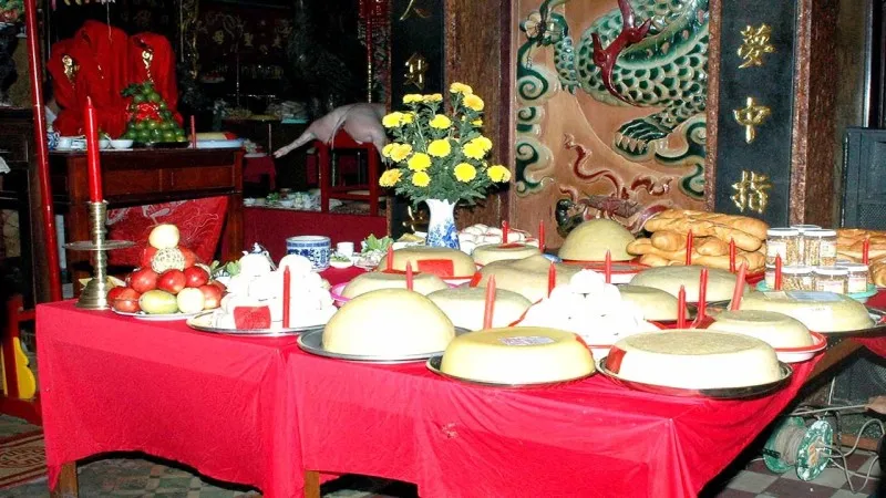 Mâm lễ cũng Bà Chúa Xứ (Nguồn: Internet)